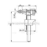 Alcaplast feltltszelep 3/8