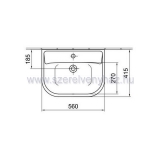 Alfldi bzis mosd 56cm x 42cm ngyzet forma