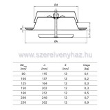 Alnor elszv lgszelep 125-s szerelkerettel