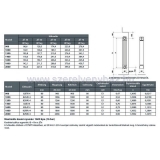 Fondital raditor alu.ntvny garda dual/80-1000mm  1066x80mm 189w/tag