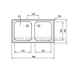 Inox mosogat mofm evo 2b 2m 800x440