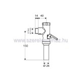 Schell wc szelep nyomgombos 022380699