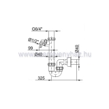 Mosogat szifon 1m+csatl st638/4