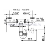 Mosogat szifon 2m cs st639/2