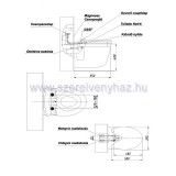 Toilette-nett wc lke bid csapteleppel 320t