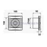 Vents ventiltor math 100 fali axilis idzts, prarzkels aut.zsaluval