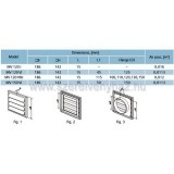 Vents szellzrcs zsalus ngyzet mv 120 vj